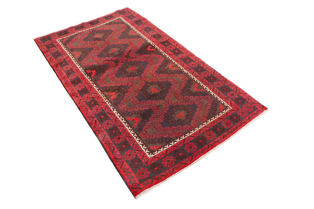 Multi Colored Baluchi 3' 6 x 6' 2 - No. 54457 - ALRUG Rug Store