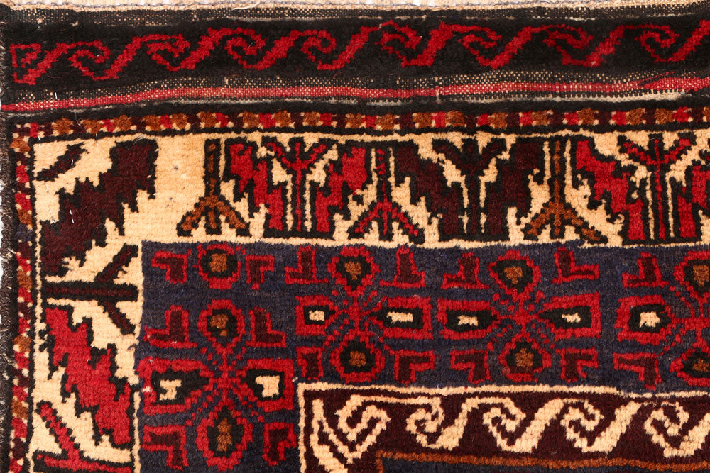 Multi Colored Baluchi 3' 3 x 5' 11 - No. 54459 - ALRUG Rug Store