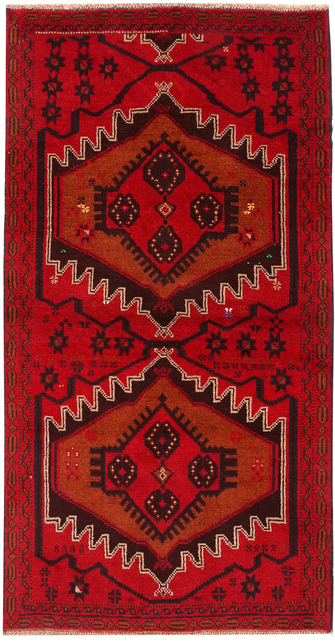 Firebrick Baluchi 3' 4 x 6' 4 - No. 54465 - ALRUG Rug Store