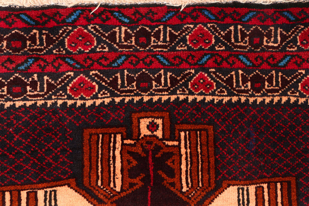 Multi Colored Baluchi 3' 5 x 6' 2 - No. 54473 - ALRUG Rug Store