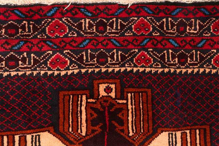 Multi Colored Baluchi 3' 5 x 6' 2 - No. 54473 - ALRUG Rug Store