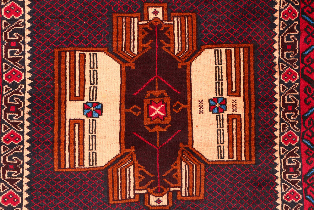 Multi Colored Baluchi 3' 5 x 6' 2 - No. 54473 - ALRUG Rug Store