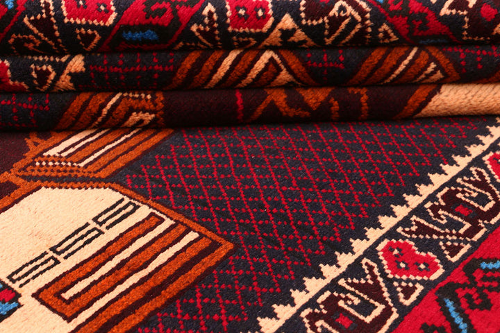 Multi Colored Baluchi 3' 5 x 6' 2 - No. 54473 - ALRUG Rug Store