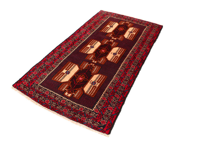 Multi Colored Baluchi 3' 5 x 6' 2 - No. 54473 - ALRUG Rug Store
