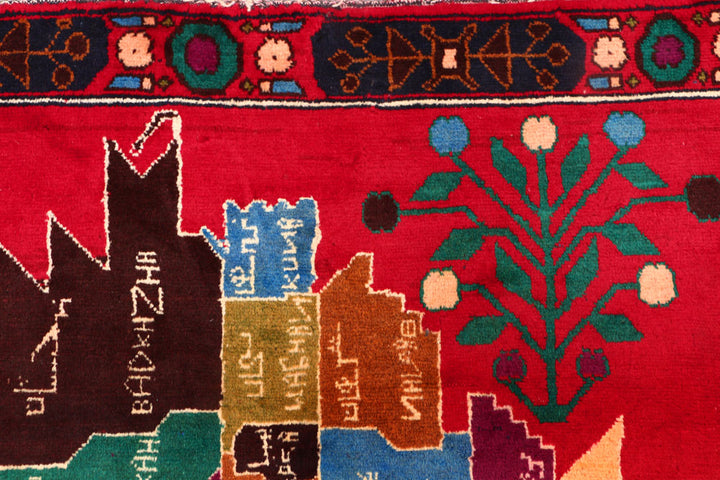 Multi Colored Baluchi 3' 8 x 5' 10 - No. 54475 - ALRUG Rug Store