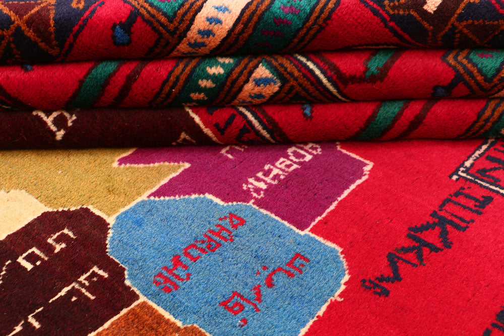 Multi Colored Baluchi 3' 8 x 5' 10 - No. 54475 - ALRUG Rug Store