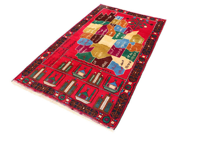 Multi Colored Baluchi 3' 8 x 5' 10 - No. 54475 - ALRUG Rug Store