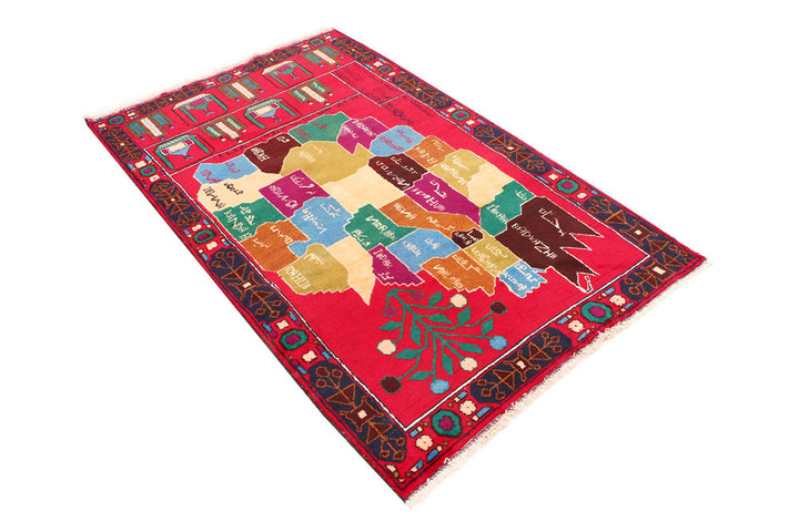 Multi Colored Baluchi 3' 8 x 5' 10 - No. 54475 - ALRUG Rug Store