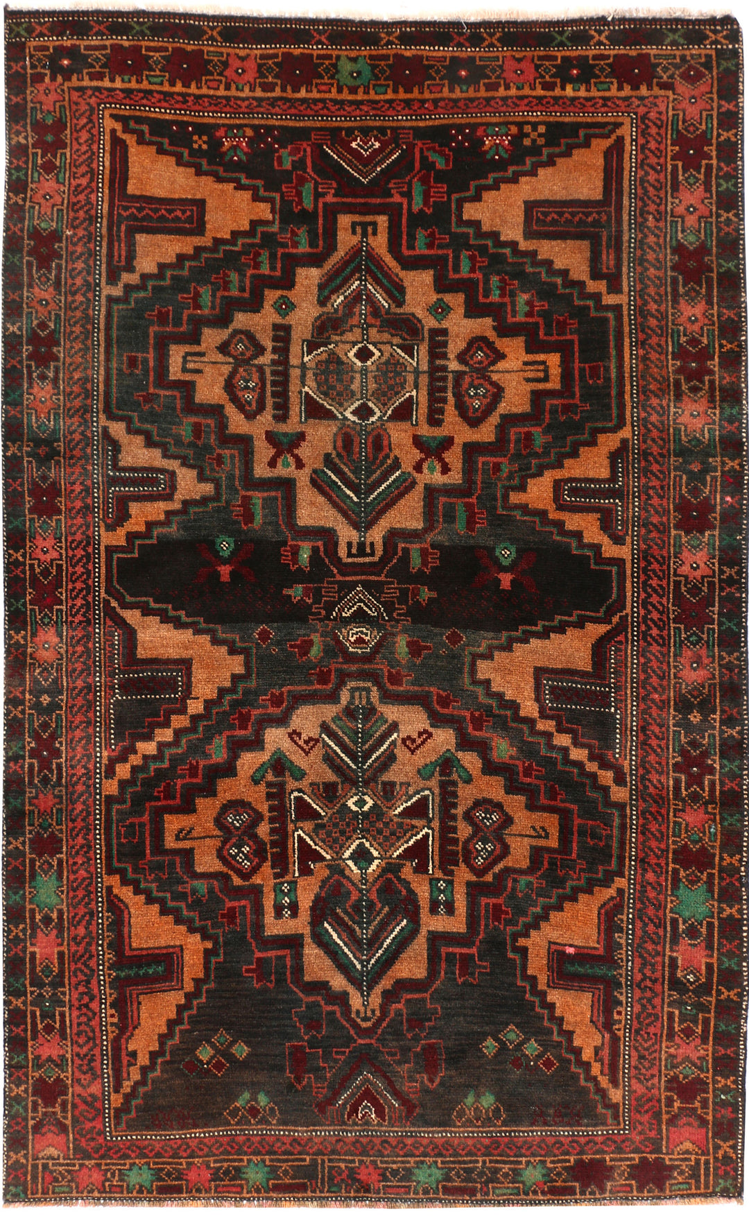 Multi Colored Baluchi 3' 6 x 5' 8 - No. 54478 - ALRUG Rug Store