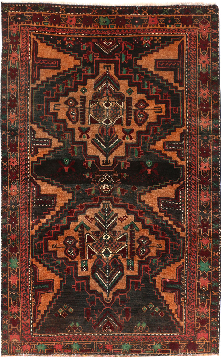 Multi Colored Baluchi 3' 6 x 5' 8 - No. 54478 - ALRUG Rug Store
