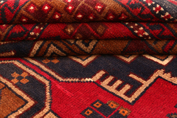 Firebrick Baluchi 3' 6 x 6' - No. 54479 - ALRUG Rug Store
