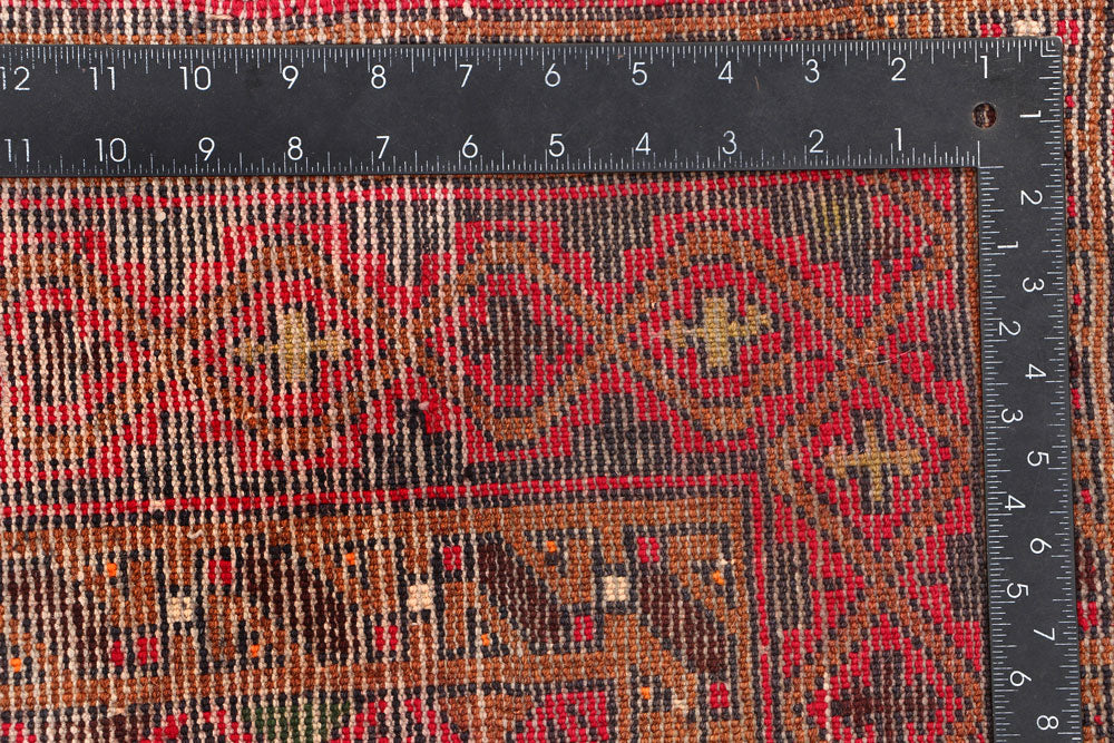 Crimson Baluchi 3' 7 x 6' 6 - No. 54480 - ALRUG Rug Store