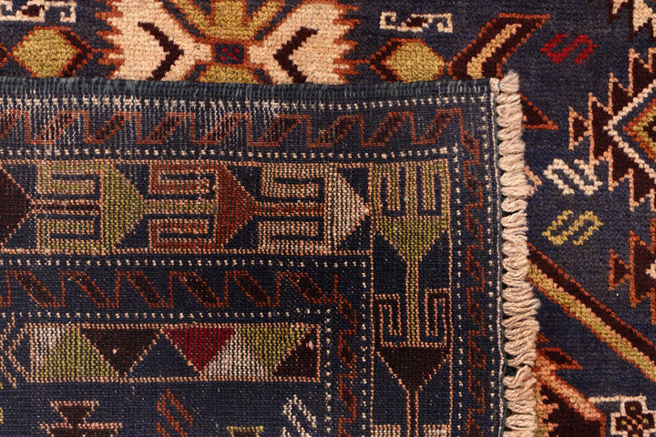 Midnight Blue Baluchi 3' 7 x 6' 3 - No. 54481 - ALRUG Rug Store