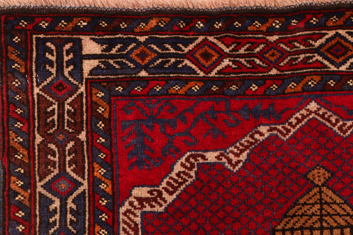 Firebrick Baluchi 2' 10 x 4' - No. 54482 - ALRUG Rug Store