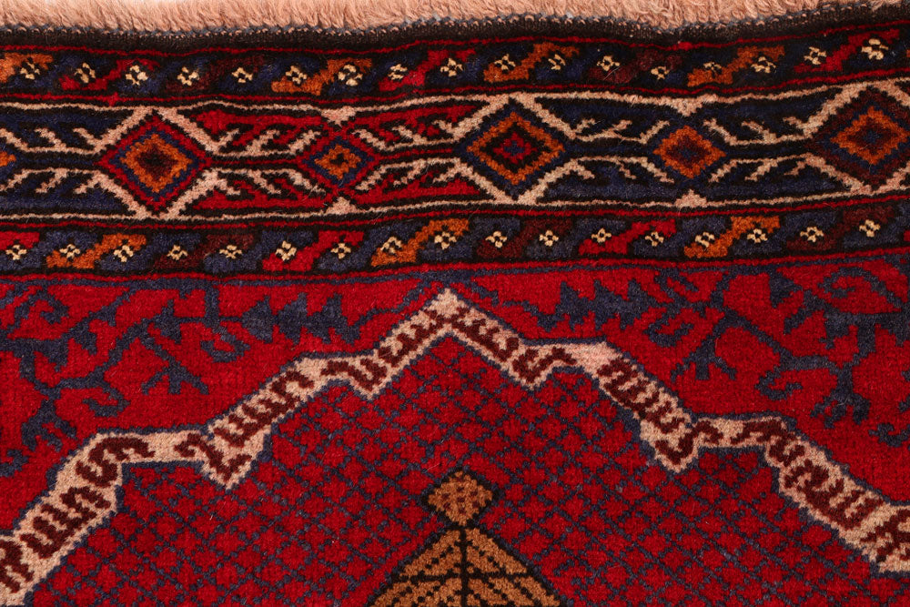 Firebrick Baluchi 2' 10 x 4' - No. 54482 - ALRUG Rug Store