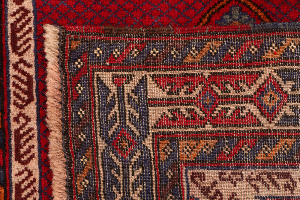 Firebrick Baluchi 2' 10 x 4' - No. 54482 - ALRUG Rug Store