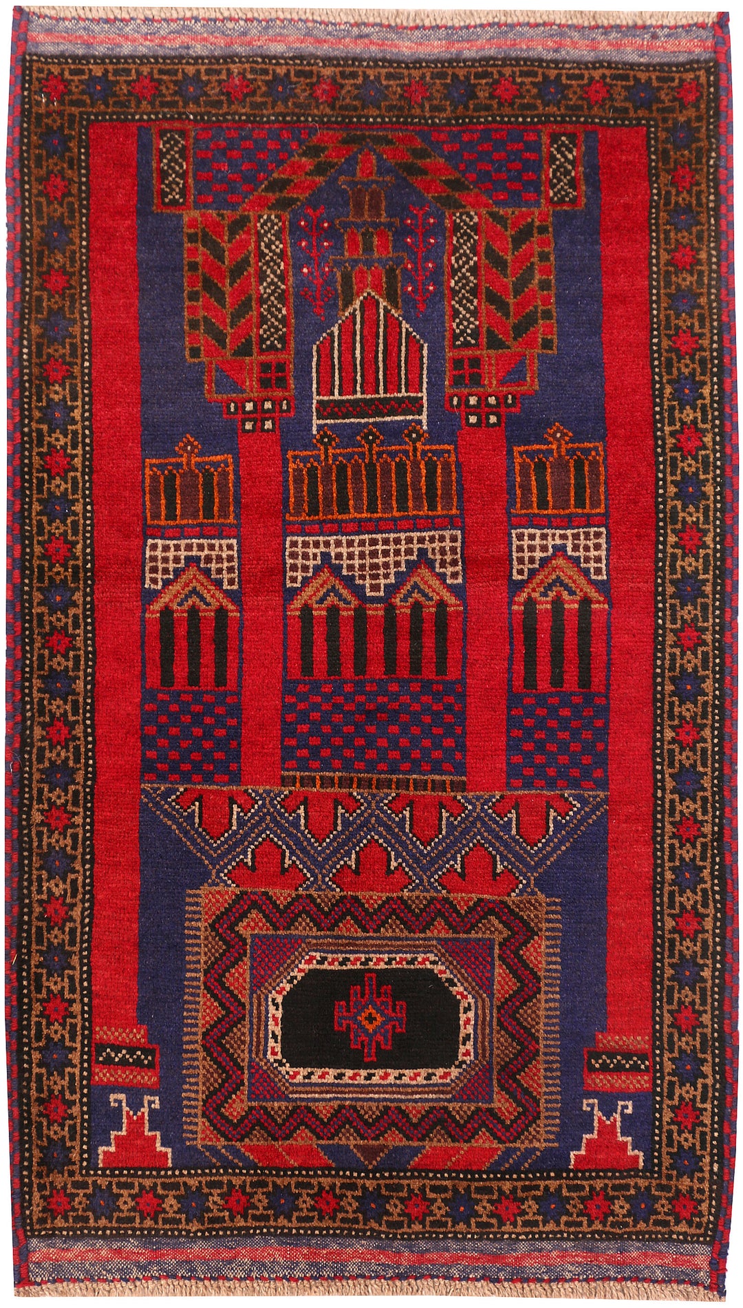 Dark Slateblue Prayer 3' x 4' 10 - No. 54483 - ALRUG Rug Store