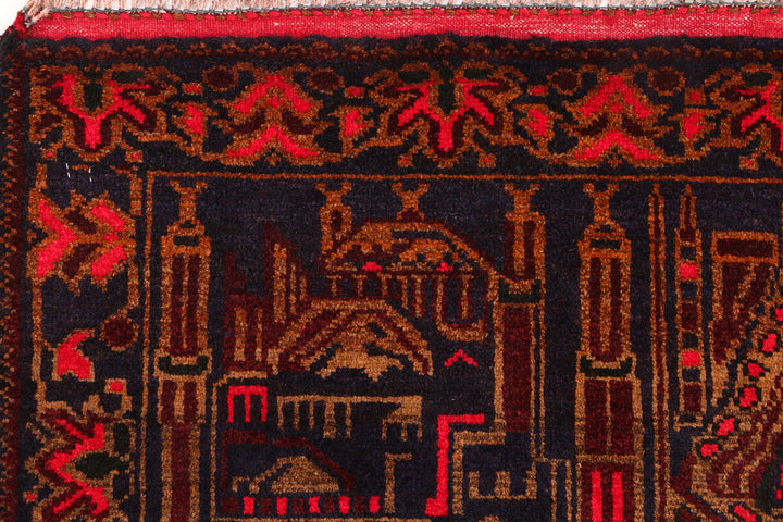 Midnight Blue Prayer 2' 9 x 4' - No. 54485 - ALRUG Rug Store