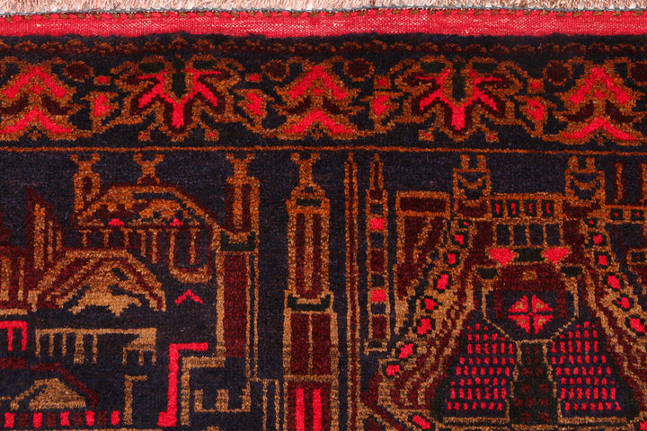 Midnight Blue Prayer 2' 9 x 4' - No. 54485 - ALRUG Rug Store