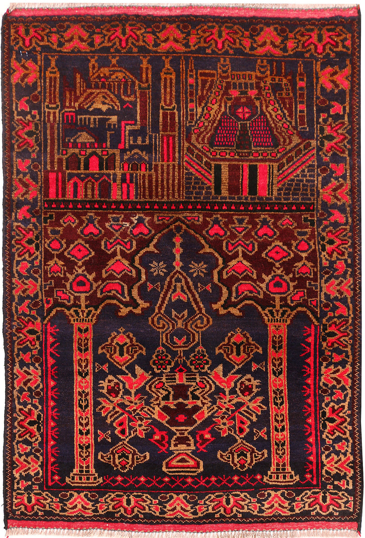 Midnight Blue Prayer 2' 9 x 4' - No. 54485 - ALRUG Rug Store