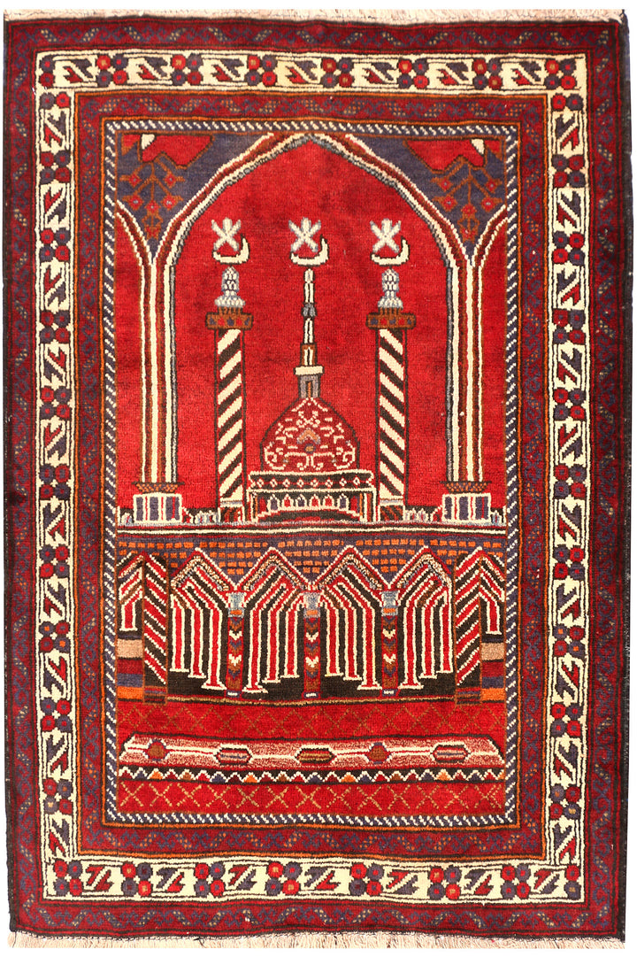 Firebrick Prayer 2' 10 x 4' - No. 54486 - ALRUG Rug Store