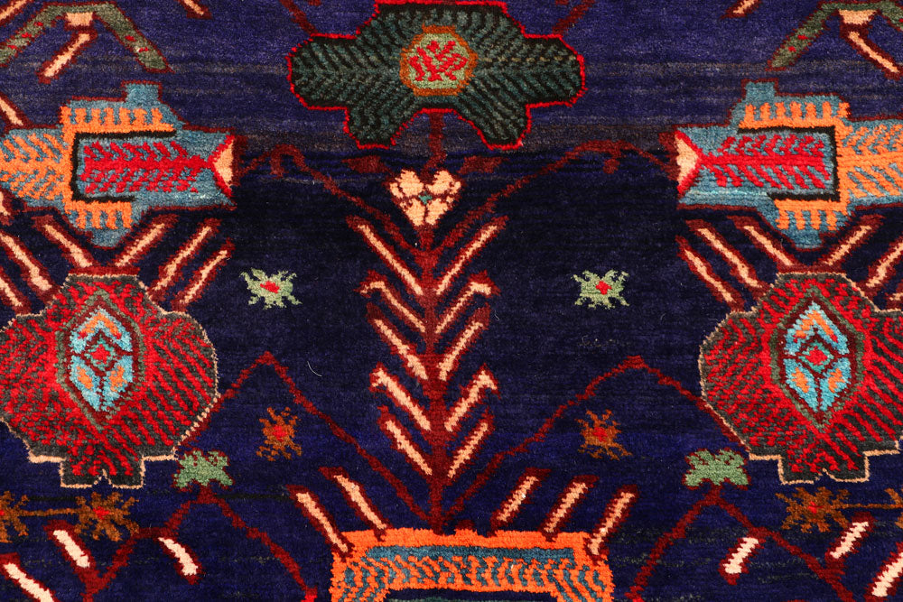 Slate Blue Baluchi 3' 1 x 4' - No. 54487 - ALRUG Rug Store