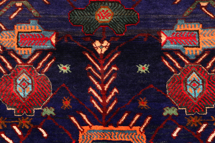 Slate Blue Baluchi 3' 1 x 4' - No. 54487 - ALRUG Rug Store