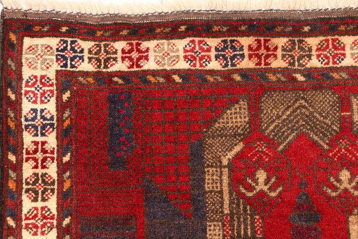 Firebrick Prayer 2' 10 x 4' 6 - No. 54488 - ALRUG Rug Store