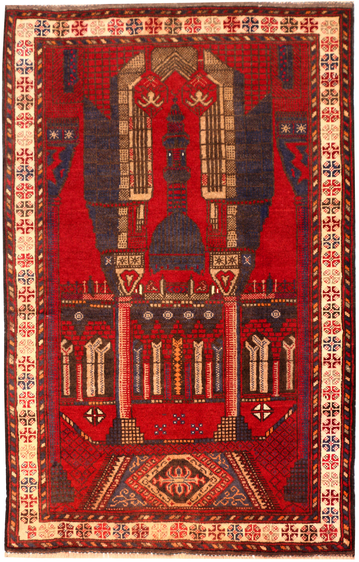 Firebrick Prayer 2' 10 x 4' 6 - No. 54488 - ALRUG Rug Store