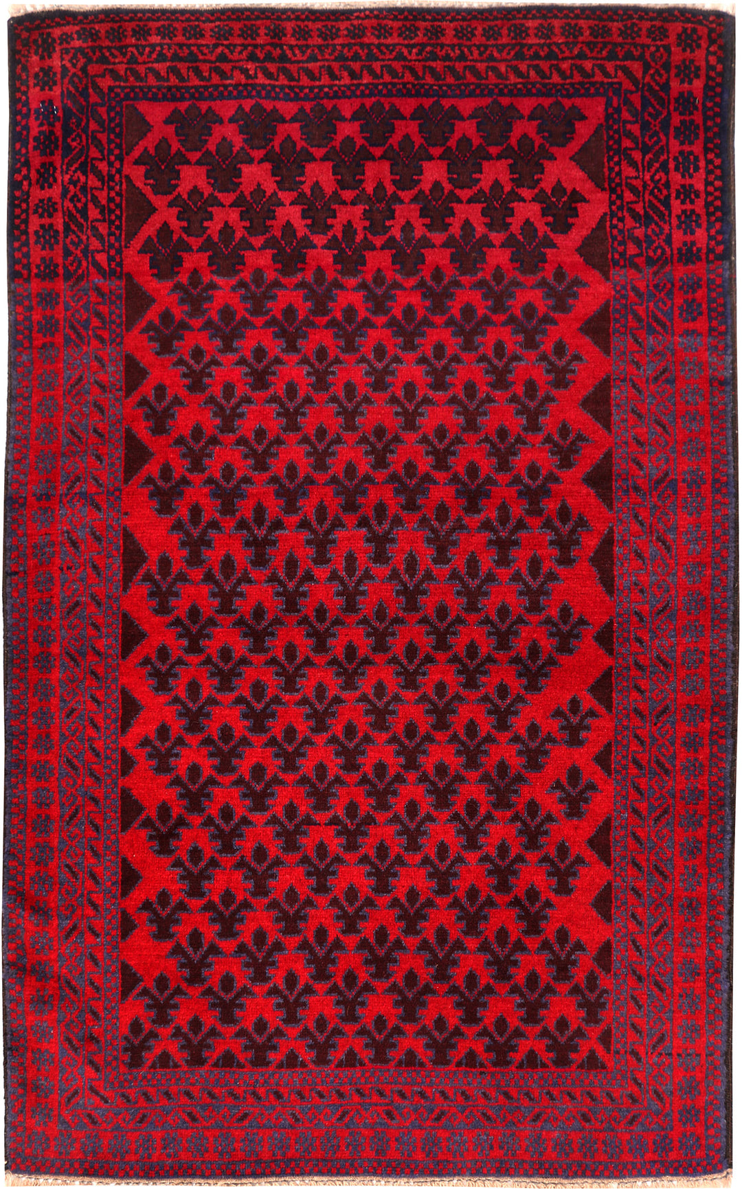 Firebrick Baluchi 2' 11 x 4' 9 - No. 54494 - ALRUG Rug Store