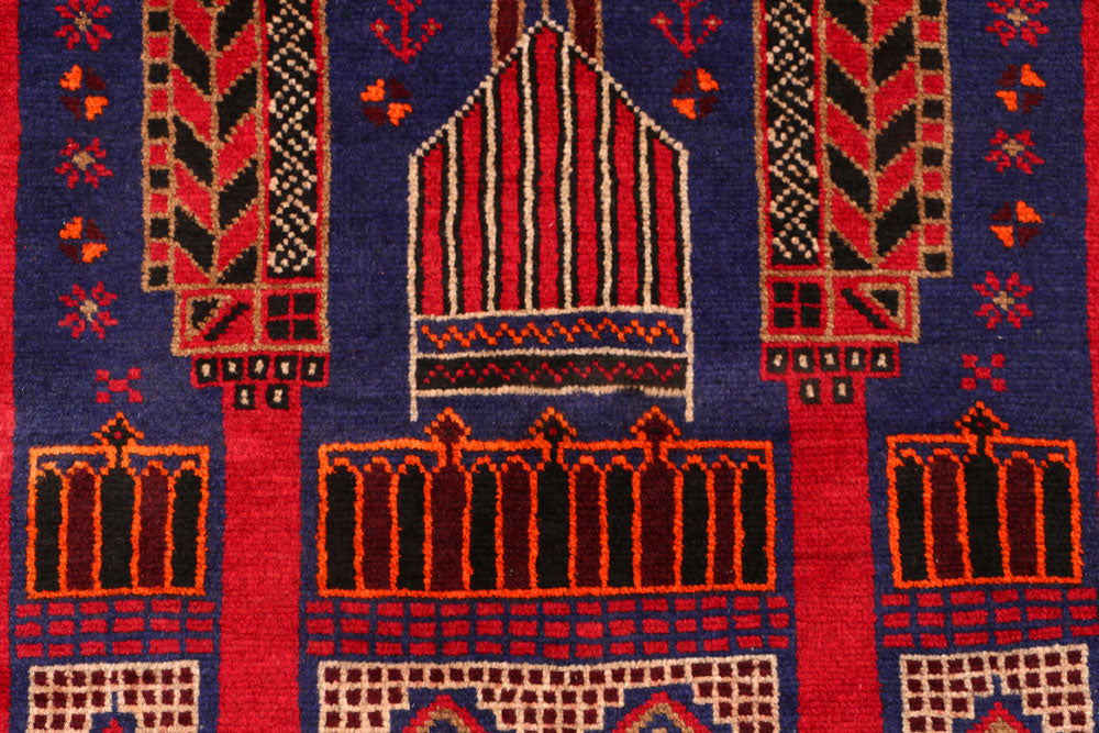 Dark Slateblue Prayer 2' 10 x 4' 6 - No. 54496 - ALRUG Rug Store