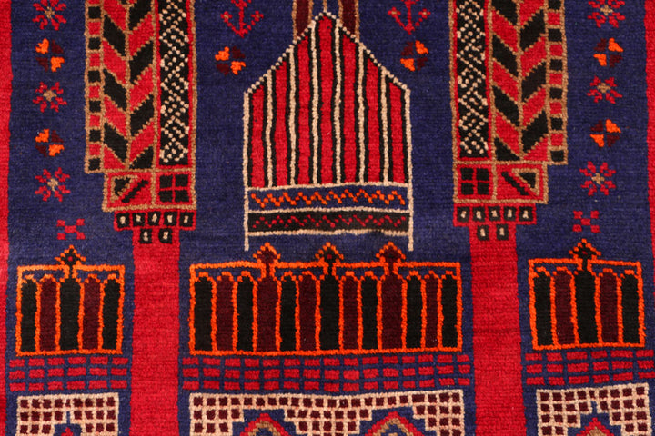 Dark Slateblue Prayer 2' 10 x 4' 6 - No. 54496 - ALRUG Rug Store