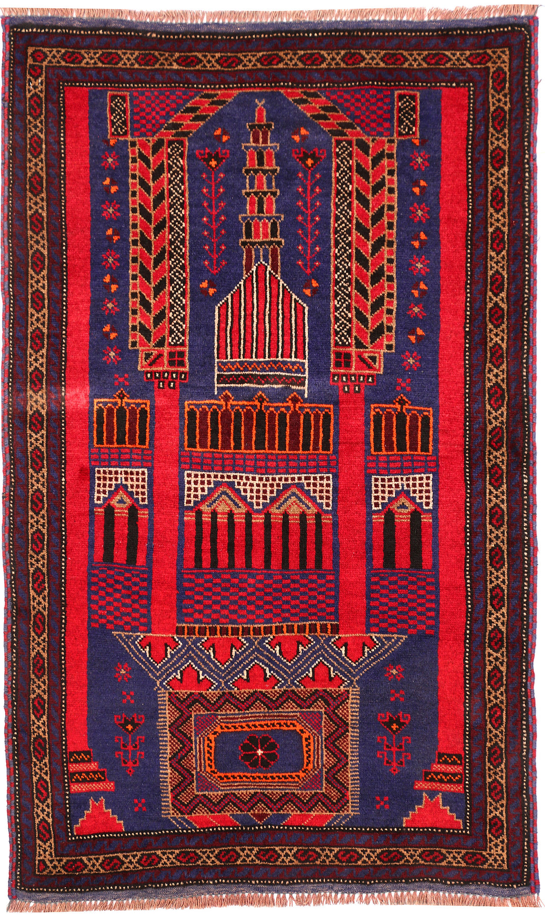Dark Slateblue Prayer 2' 10 x 4' 6 - No. 54496 - ALRUG Rug Store