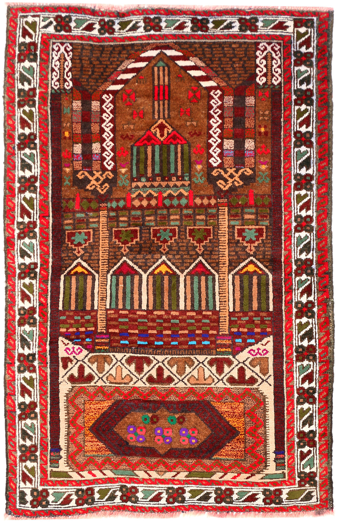 Multi Colored Prayer 2' 7 x 3' 11 - No. 54497 - ALRUG Rug Store