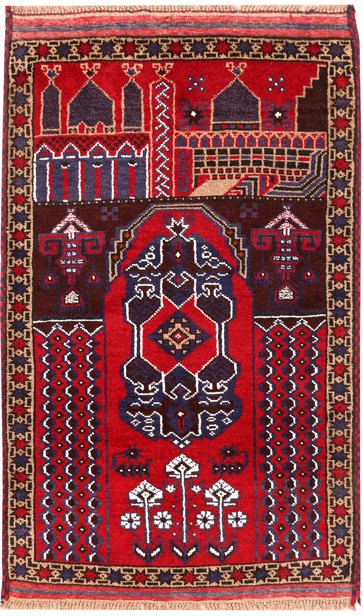 Multi Colored Prayer 2' 11 x 4' 7 - No. 54503 - ALRUG Rug Store