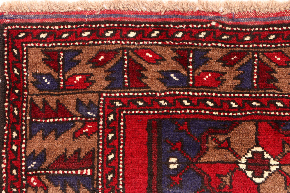 Firebrick Baluchi 2' 10 x 3' 11 - No. 54504 - ALRUG Rug Store