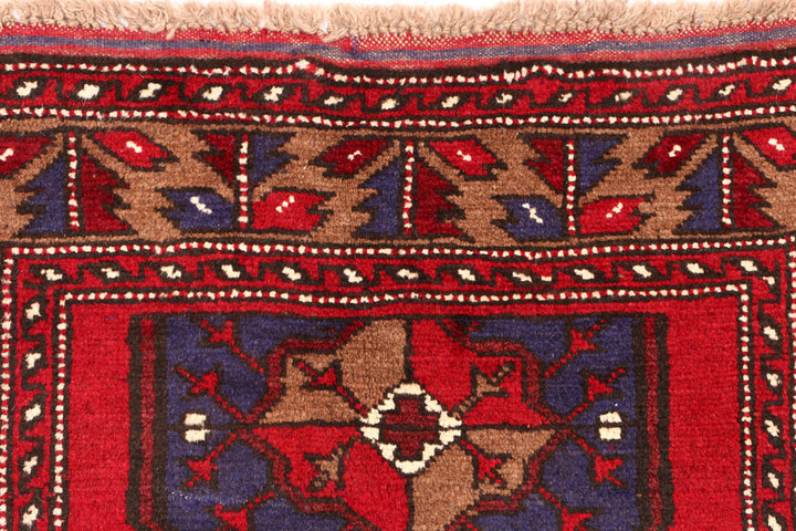 Firebrick Baluchi 2' 10 x 3' 11 - No. 54504 - ALRUG Rug Store