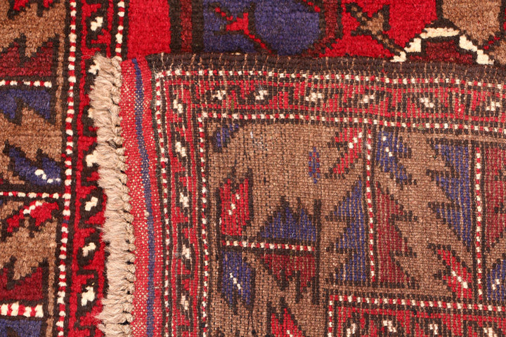 Firebrick Baluchi 2' 10 x 3' 11 - No. 54504 - ALRUG Rug Store