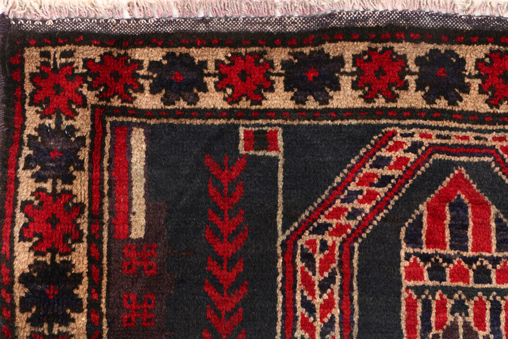 Black Prayer 3' 1 x 4' 5 - No. 54505 - ALRUG Rug Store