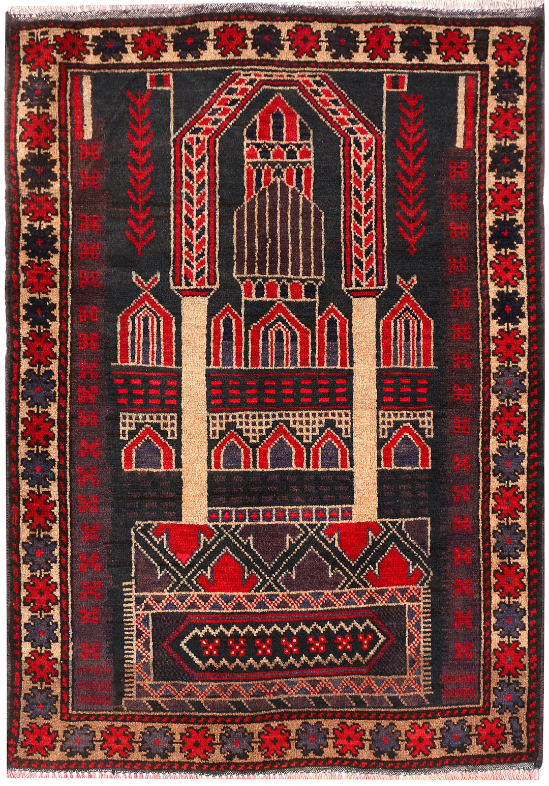 Black Prayer 3' 1 x 4' 5 - No. 54505 - ALRUG Rug Store