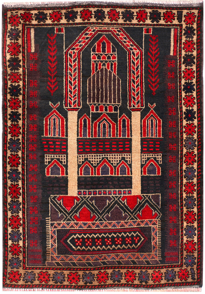 Black Prayer 3' 1 x 4' 5 - No. 54505 - ALRUG Rug Store