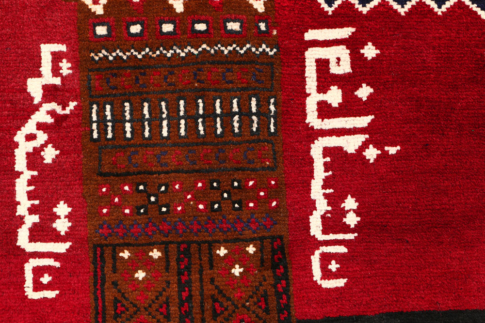 Dark Slateblue Baluchi 2' 10 x 4' 5 - No. 54510 - ALRUG Rug Store