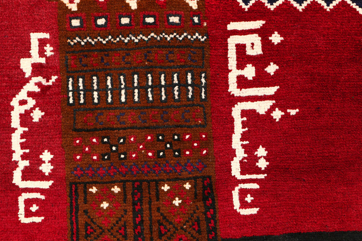 Dark Slateblue Baluchi 2' 10 x 4' 5 - No. 54510 - ALRUG Rug Store