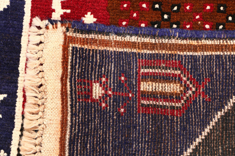 Dark Slateblue Baluchi 2' 10 x 4' 5 - No. 54510 - ALRUG Rug Store