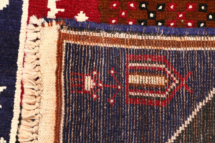 Dark Slateblue Baluchi 2' 10 x 4' 5 - No. 54510 - ALRUG Rug Store