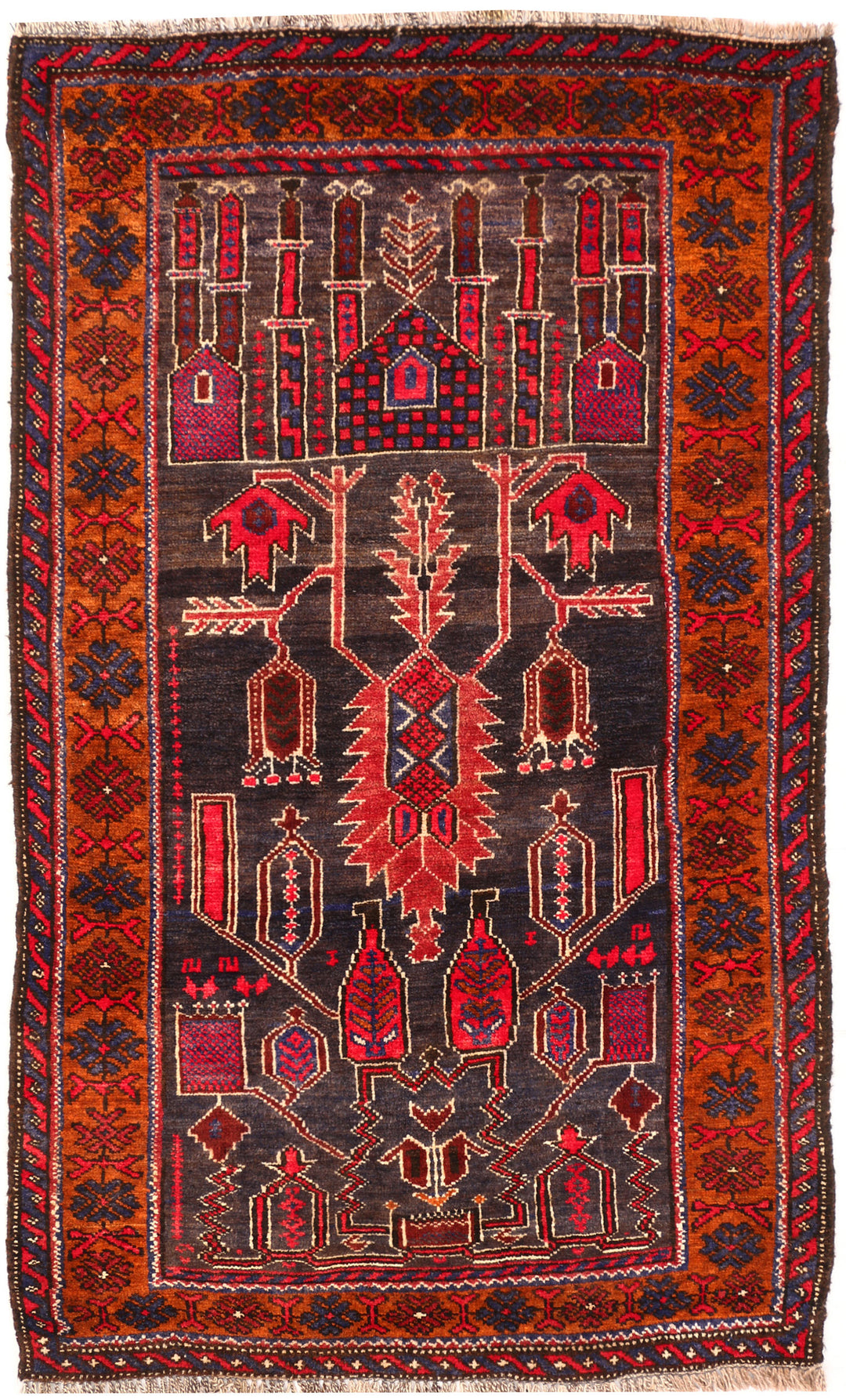 Multi Colored Baluchi 2' 10 x 4' 11 - No. 54511 - ALRUG Rug Store