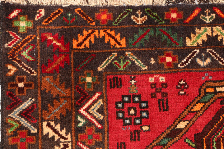 Crimson Baluchi 2' 11 x 4' 6 - No. 54516 - ALRUG Rug Store