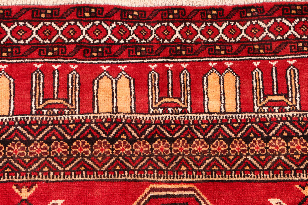 Red Prayer 3' x 3' 11 - No. 54517 - ALRUG Rug Store