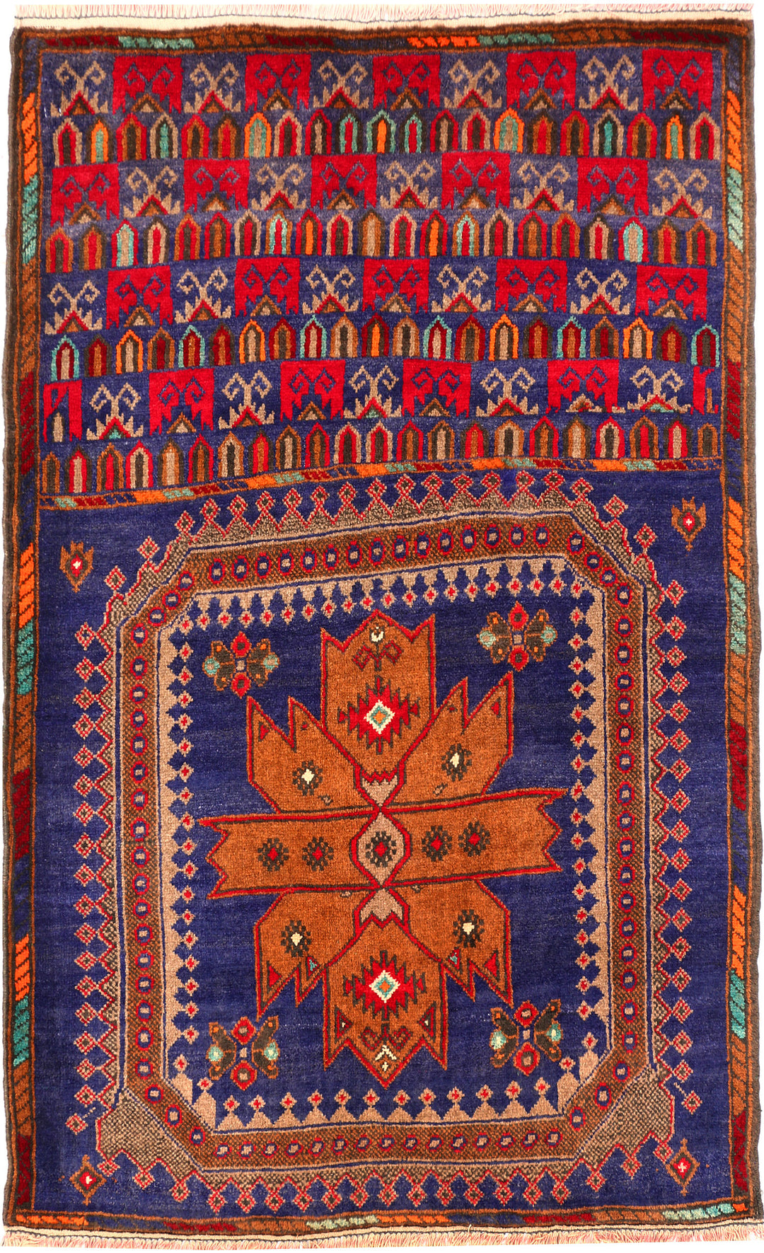 Slate Blue Baluchi 3' 1 x 4' 8 - No. 54518 - ALRUG Rug Store