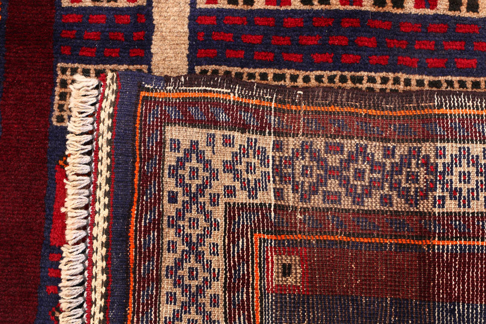 Dark Slateblue Baluchi 2' 9 x 4' 6 - No. 54522 - ALRUG Rug Store